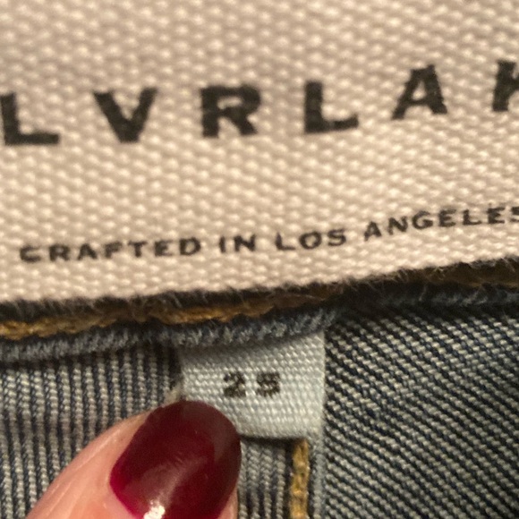 🆕Slvrlake Lou Lou Jeans. Straight/Low-mid rise. Slim. Size 25. Comes w/FREE item - Picture 3 of 11